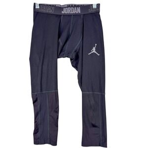 Jordan Dri-FIT Compression Pants Womens Medium‎ Black 3/4 Leggings 892246-010